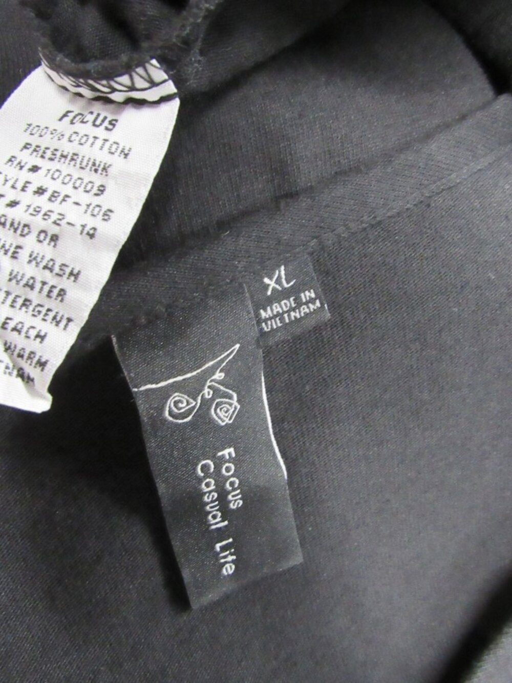 Focus Casual Life Tunic Top 3/4 Sleeve Buttons Textured Pockets Lagenlook sz XL - Picture 3 of 5